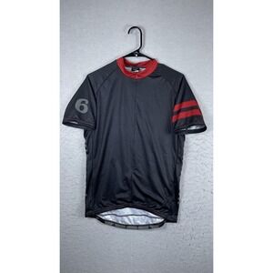 Twin Six Club Raglan‎ Cycling Jersey Mens Large Black Argyle Short Sleeve Bike